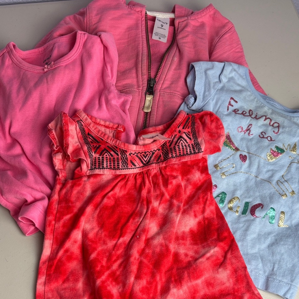 Colorful Kids' EUC Clothing Bundle Hoodie and 3 Shirts
